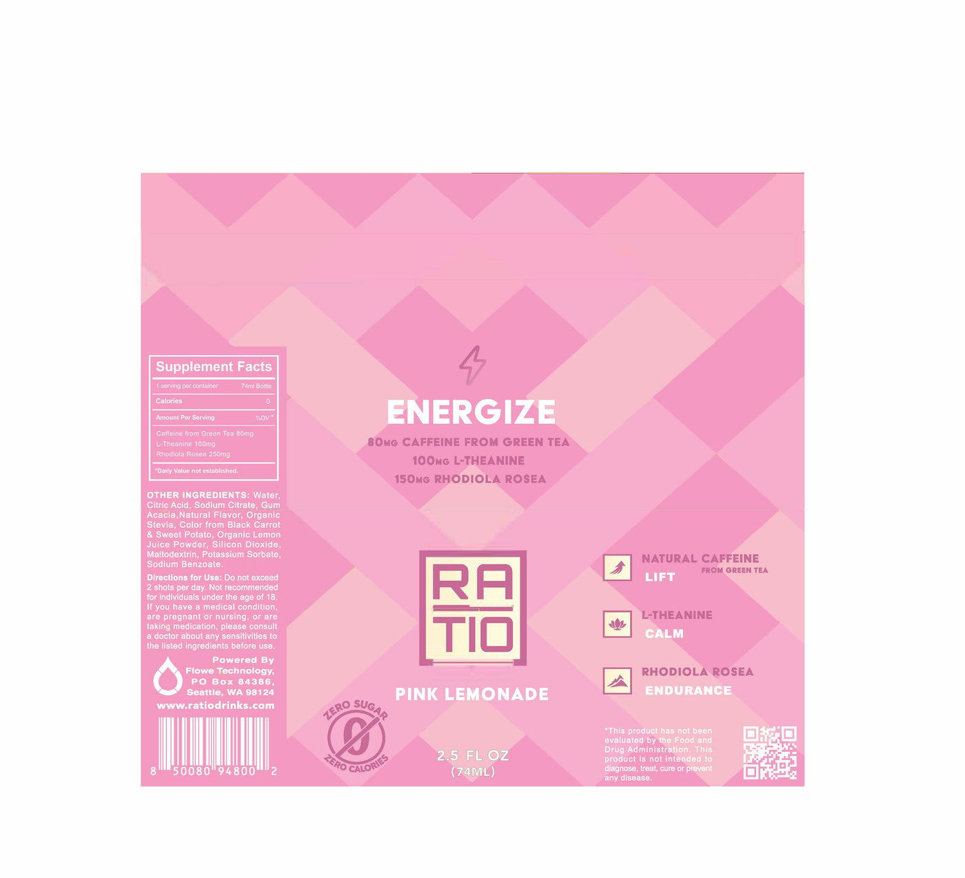Energize — Full Label and Supplement Facts