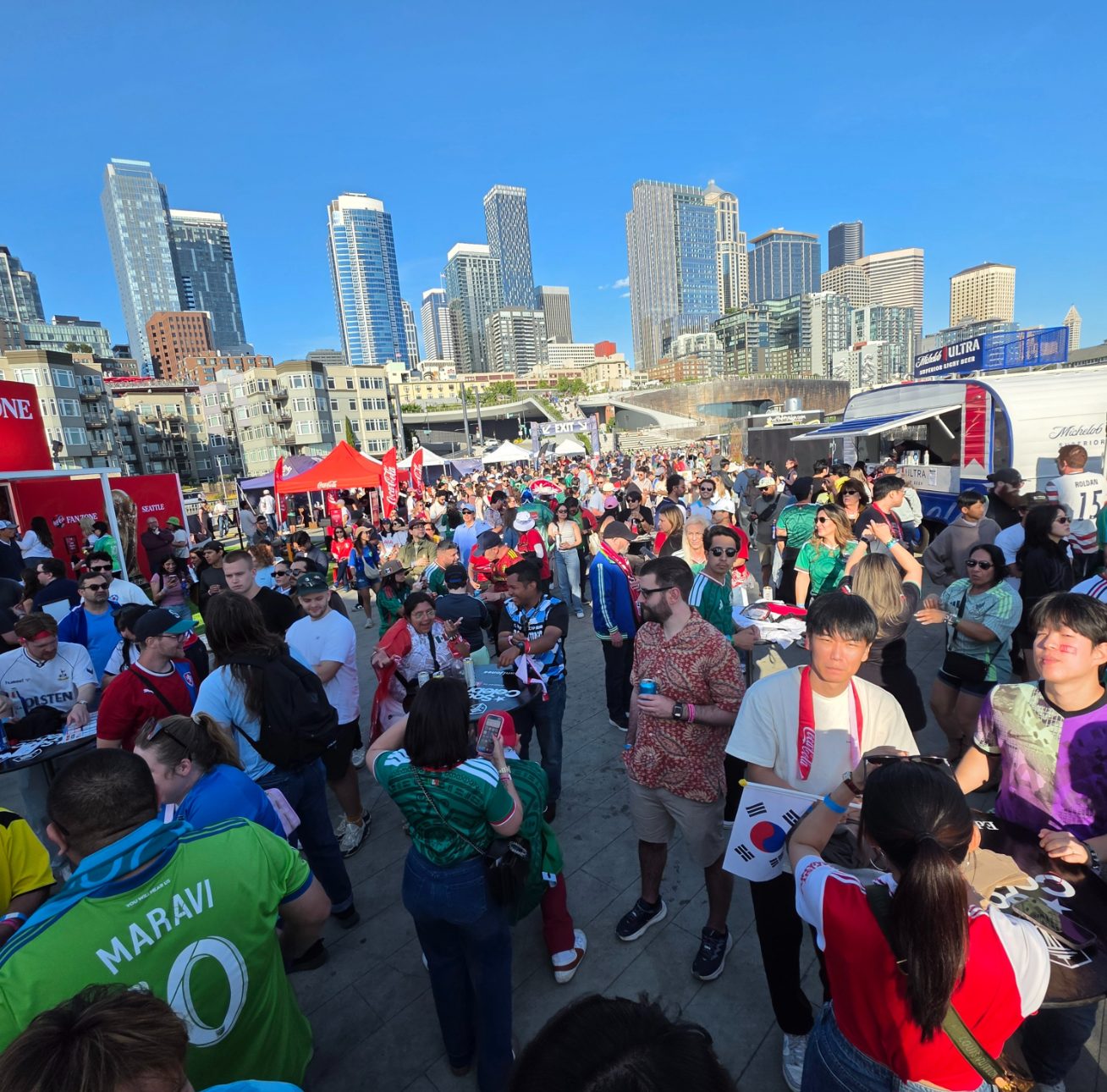 Straight from the Seattle fan zone