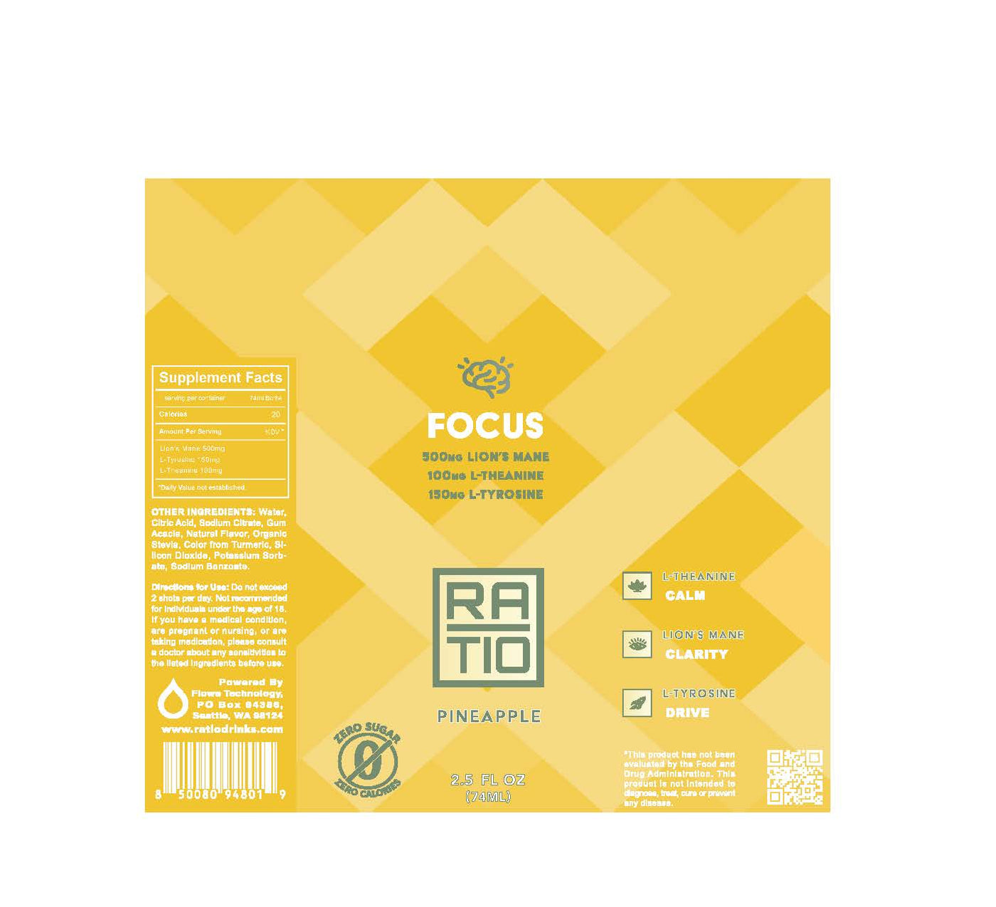 Focus — Full Label and Supplement Facts