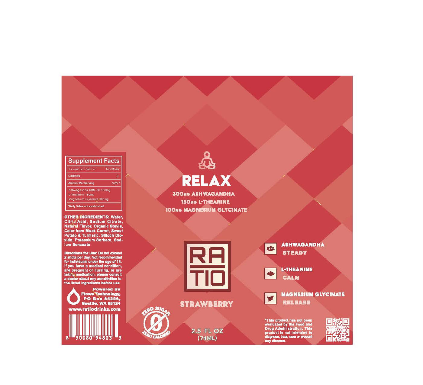 Relax — Full Label and Supplement Facts
