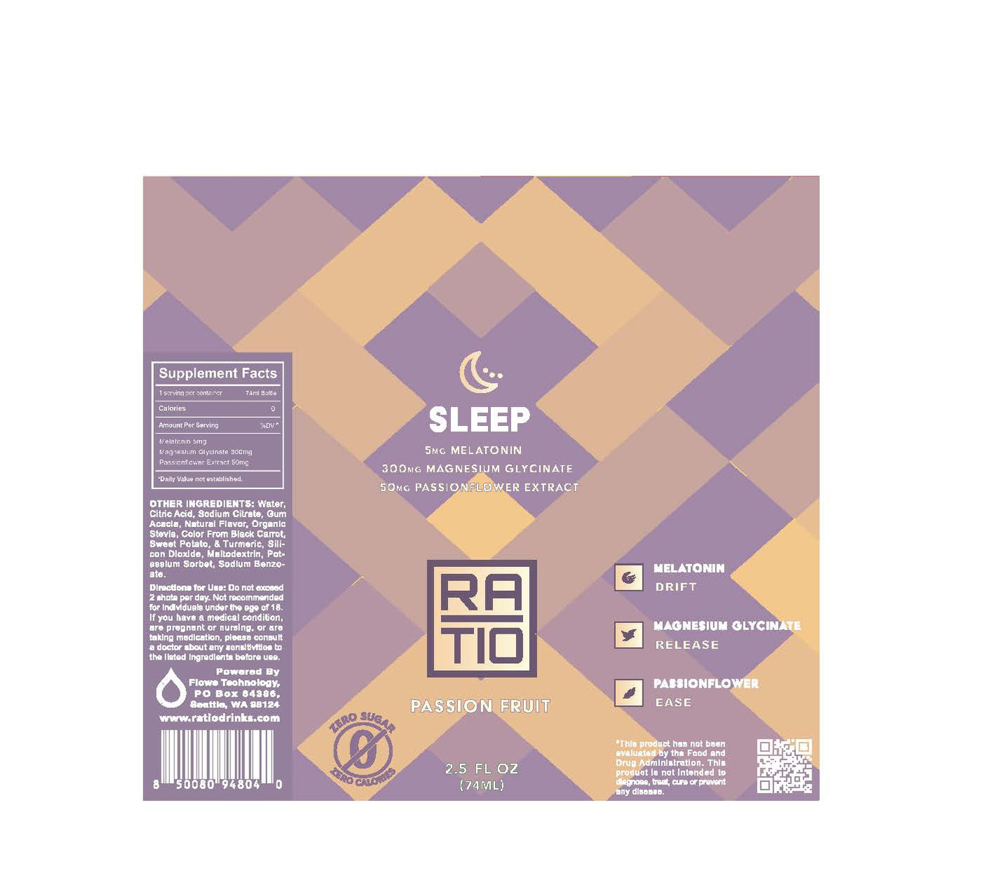 Sleep — Full Label and Supplement Facts